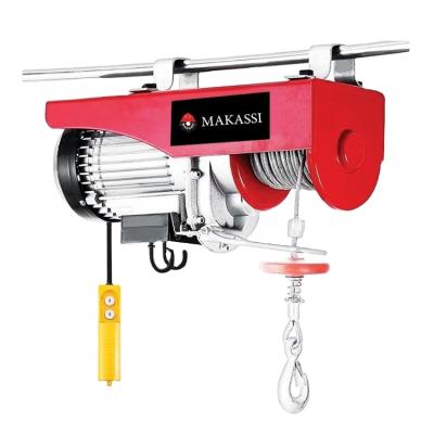 China Factory Used MAKASSI 900W 12M Electric Hoist Mini Electric Hoisting Winch for sale