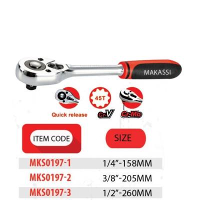 China MAKASSI 3/8-205Mm Durable Ratchet Wrench for sale