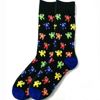 China Antibacterial Socks Mens Happy Monkey Sock Baboon Socks for sale