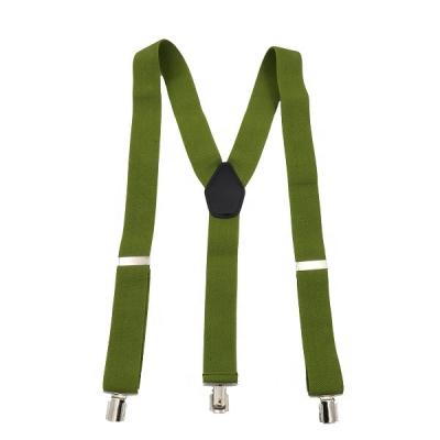 China Mens Fashion Accessories Men's Y Shape 1.4 Inch Suspender 3 Metal Clips, Elastic Straps for sale