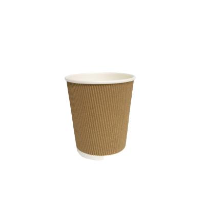 China 8 oz biodegradable disposable packaging cup with 290ml sleeve paper lid compostable coffee cups printed with logo factory wholesales for sale