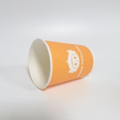 China Biodegradable Disposable Takeaway Coffee Paper Sleeve Cup Custom Printed Logo Office Style 2022 Design To Match Lids for sale