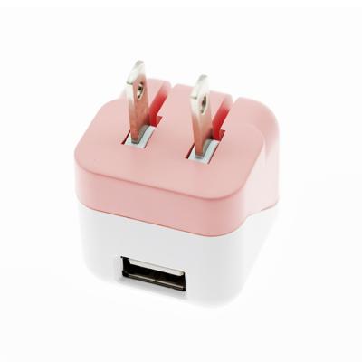 China 2019 Single USB AC Wall Charger Mini Cube Wall Charger Factory Price Convenient Fast Charging For Mobile Phone Tablet MP3 GPS for sale