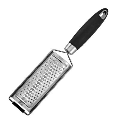 China Viable Cheese Grater Zester Grater With Non-slip Handle Stainless Steel Potato Carrot Grater Kitchen Tools for sale