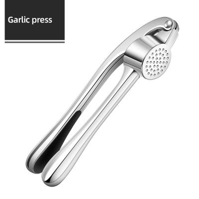 China Stocked 2022 Tending Products Kitchen Instruments Premium Garlic Press Vegetable Tools Garlic Squeezer Soft Easy Squeeze Ergonomic Handle for sale