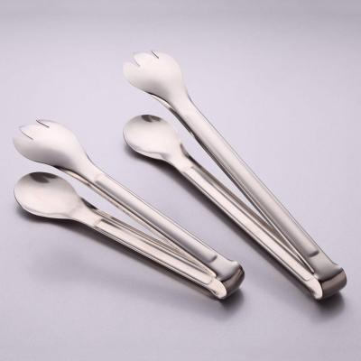 China Factory Direct Viable Ice Tongs Party Salad Server Serving Tongs and Function Uses of Stainless Steel Bread Food Tongs for sale