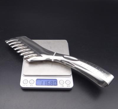 China Stainless Steel Gift Kitchen Grill Food Grade Bread Tongs Metal Viable Ice Tongs for sale