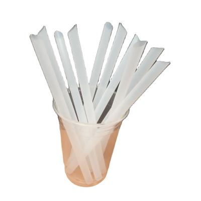 China PLA Minimalist Biodegradable Straight Drinking Straws Tip Cup 10-210 1.84g for sale