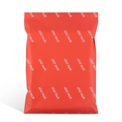 China Wholesale Tearproof custom printed red matte envelope polythene packaging mailing messenger bags for webshop for sale