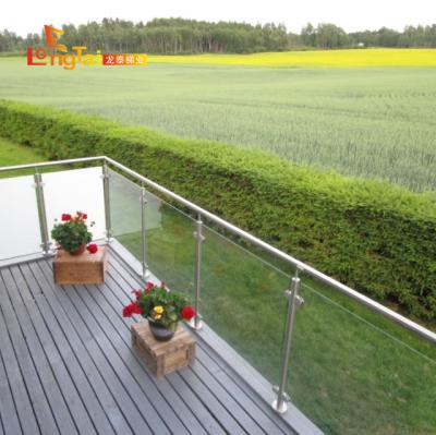 China Modern Exterior Balcony And Deck Glass Balustrade for sale