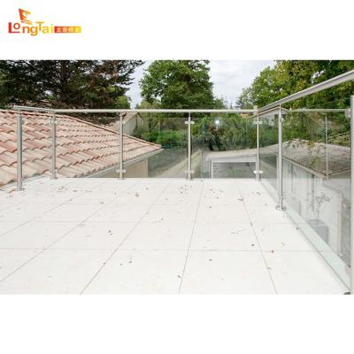 China New Design High Quality Modern Stainless Steel Glass Balustrade/Glass Balcony Design Balustrade/Deck Balustrade for sale