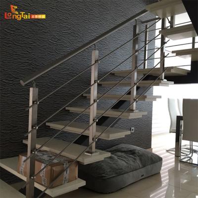 China Modern Indoor Stainless Steel Stairs Railing Designs Stainless Steel Stair Railing for sale