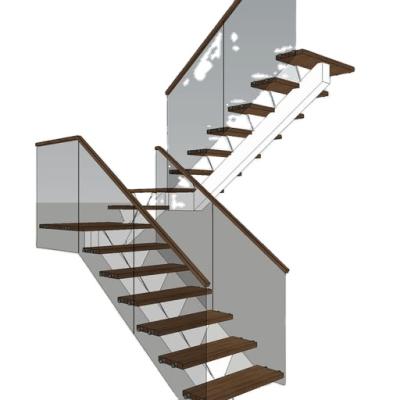 China Modern Indoor Stainless Steel Glass Staircase Post Stair Railing Glass Railing Flange Designs for sale