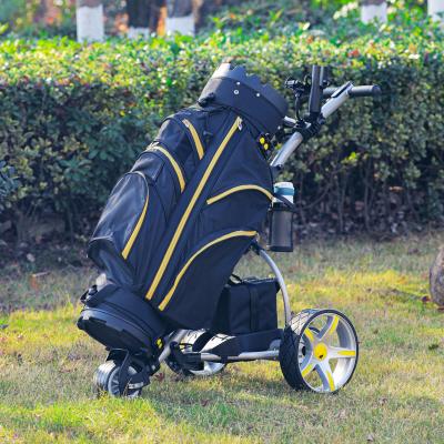 China Lithium Battery Electric Golf Trolley Golf Carts Motors Electric Remote Control Golf Cart 2 3 Wheels Folding Scooter Golf for sale