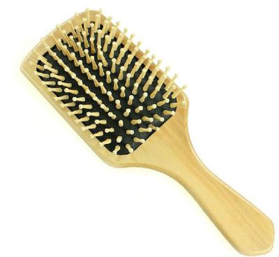 China Other Logo Black Custom Air Cushion Square Wooden Hairbrushes for sale