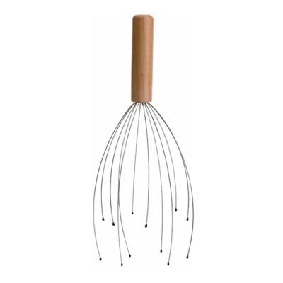 China Wooden Handle Handheld Head Head Massager for sale