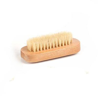 China Nail cleaning the wooden brush from nail dust for sale