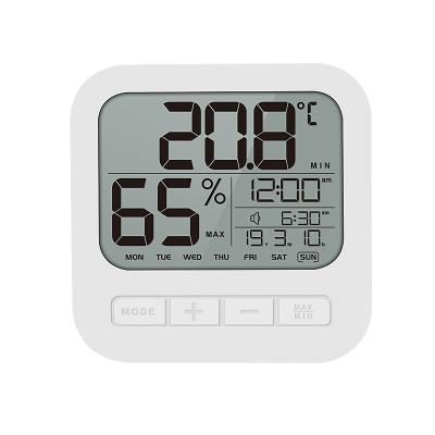 China Files LCD Humidity Meter Digital Hygrometer Weather Station Digital Alarm Clock Radio and Hygrometer for sale