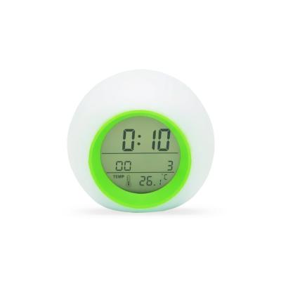 China Class Hot Selling Colorful LCD Smart Digital Desk Clocks Cheap Toy Kids Alarm Clock for sale