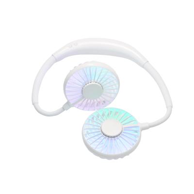 China Amazon 3rd Generation Portable Hot Selling Portable USB Neck Cooling Mini Rechargeable Fan for sale