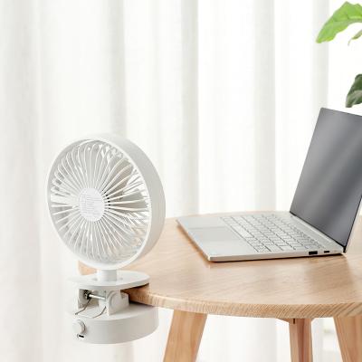 China USB Desktop Fan 2021 Office Shaking Main Clip Fan Mini USB Portable Rechargeable Desktop USB Fan for sale