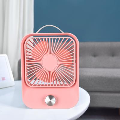 China USB Desk Fan SilentH Rotatable Household Fan USB Rechargeable Quiet Desktop Fan Small Mini for sale