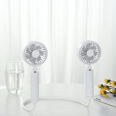 China USB Neck Fan Portable Creative Hanging Fans Mini Chargeable Chargeable Charging Folding Disassemble Fan for sale