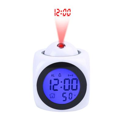 China Calendars Speaking Weather Station Digital Fast Digital Projector Projection Voice LCD Alarm Clock for sale