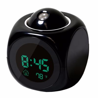 China Modern Projection Alarm Clock LCD Digital Display Bedroom Alarm Clock with Light for sale