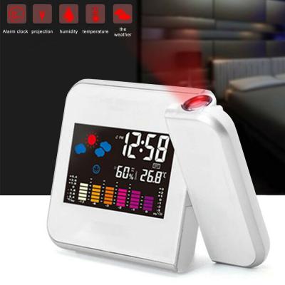 China Calendars Smart Wall Projector Large Digital Clock Led Alarm Clocks With Calendar Weather Station for sale