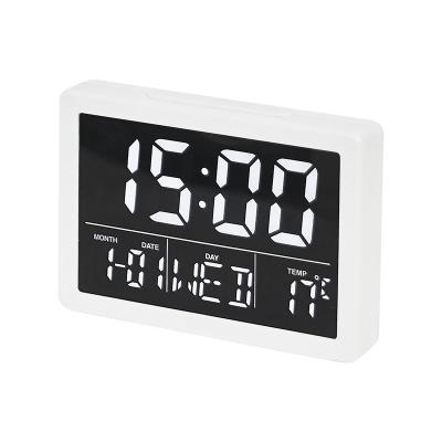 China Hot Simple 2021 New New Radio Wall Clock With Date Display Alarm Clock Wall Clock for sale