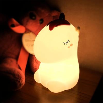 China Cute Animal Led Light Unicorn Night Lights Modern Babies Night Lights for sale