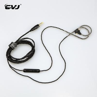 China Hot Selling In-Ear 0.78mm 2 Pins 3.5mm Connector Detachablec Copper Earphone Cable for sale