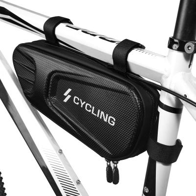 China Water Resistant Hot Sale Cycling Front Frame Tools Bag Upper Pipe Saddle Bag Waterproof Reflective Touch Screen Tools Bag Case Bike Accessories for sale