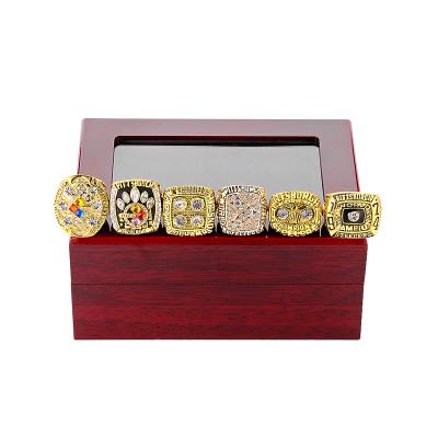 China Hot Selling Popular Casual/Sporting Style Rhinestone Metal Sports Championship Ring for sale