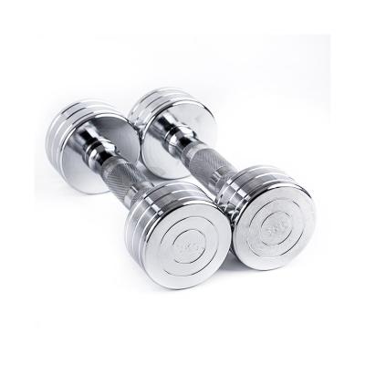 China 2021 Comfortable Chrome Steel Dumbbell High Quality Best Selling Small Weight Chromed Dumbbell Set for sale