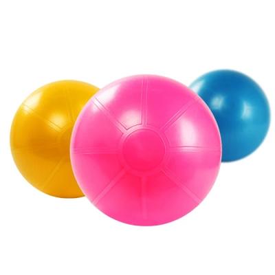 China Round Non-Slip PVC Customized Anti-Splash Stability Exercise Yoga Balance Ball Yoga Ball Gymnastic for sale