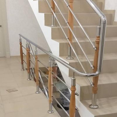 China Durable 304 Railings Post Staircase Modern Steel Railing Design Stainless Handrail for sale