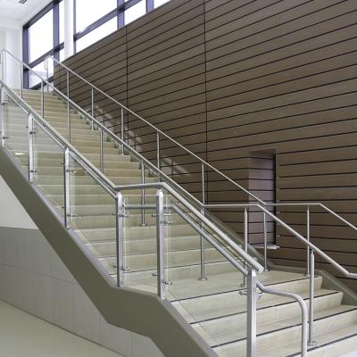 China Durable Home Glass Decoration SS Balustrader Balustrader Staircase Stainless Steel Railing Systems Glass Railing Post for sale