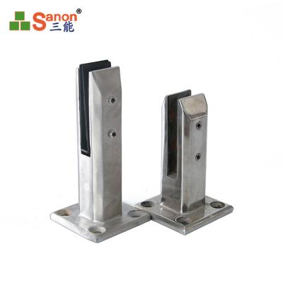 China Stainless Steel Stainless Steel Glass Clamp For Swimming Pool Heavy Duty Corrosion Resistance Pool Clip for sale