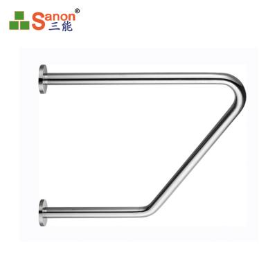 China Eco-friendly Hospital Disability Grab Rail Support Toilet Safety Railing Trapezoidal Grab Bar In Shower for sale