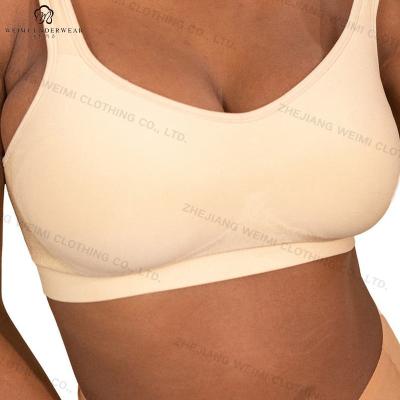 China Customized Seamless Bras QUICK DRY Professional Wire Free Women's Bra Cutout Cup Seamless Bras Design for sale