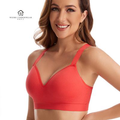 China Fast Delivery QUICK DRY push up fitness sports underwear bra women sexy seamless bra for sale