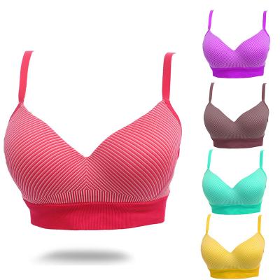 China Wholesale QUICK DRY girls shape simple solid color push up bras wireless relieve seamless wireless bra for women for sale