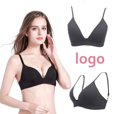 China Wholesale Soft Colorful Adjustable Traceless Bra Ladies One Piece QUICK DRY Bralette Lift Up Wireless Seamless Bra For Young Girls for sale