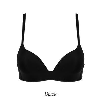 China Antibacterial Girls Lift Up Solid Seamless Bras Bra Underwear Women Soft Silky Wireless Feminine Lingerie for sale