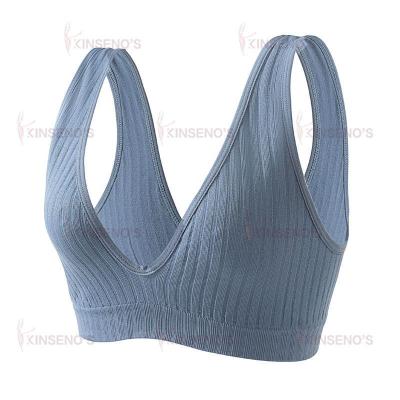 China Wholesale QUICK DRY Wire Free Triangle Seamless Plus Size Comfortable Push Up Bra For Women for sale