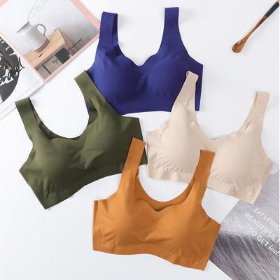 China QUICK DRY Full Cup Bralette Breathable Seamless Bras For Women Wire Free Bra Tube Top For Sports Bra Yoga Underwear Fitness Vest for sale