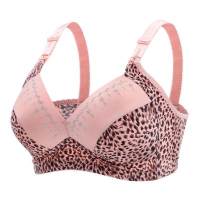 China Sexy Leopard QUICK DRY Push Up Bras For Women Shape Front Closure Girl Underwear Wire Free Lingerie Tops Wide Strap Female Bralette for sale