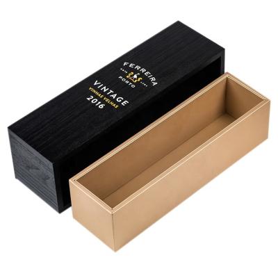 China Handmade Custom Wooden High End Wine Box Wine Maker Wooden Boxes With Engraving Logo for sale